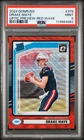 Drake Maye 2024 Optic Preview Red Wave Rated Rookie RC Patriots #379 PSA 9