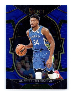 2022-23 Panini Select Basketball #61 Giannis Antetokounmpo Blue