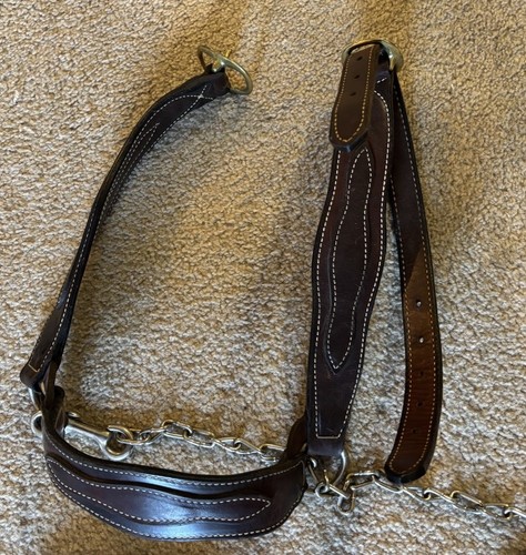 Vintage Leder Kuhhalfter und Leine Markenlos - Bild 4 von 4