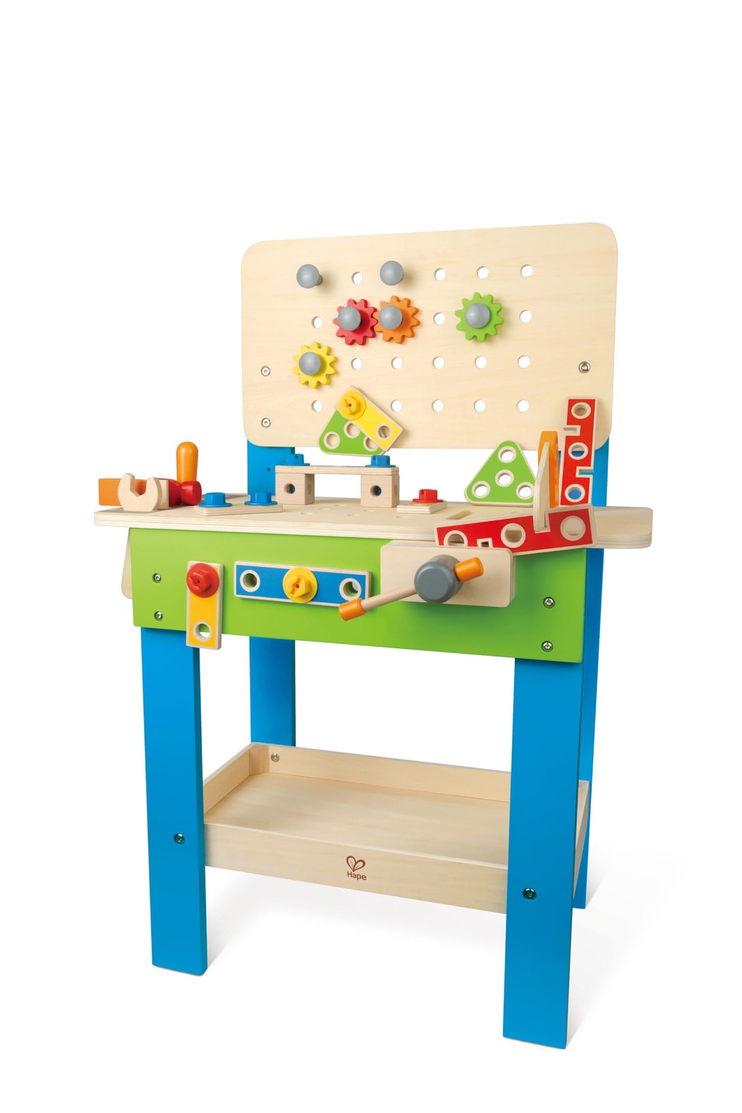Établi du bricoleur en bois noble et design épuré pour chambre d'enfant