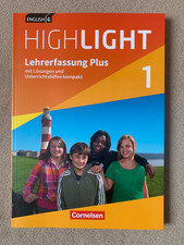 English G HIGHLIGHT 1 Lehrerfassung Plus mit Lösungen +Unterrichthilfen v. 2018
