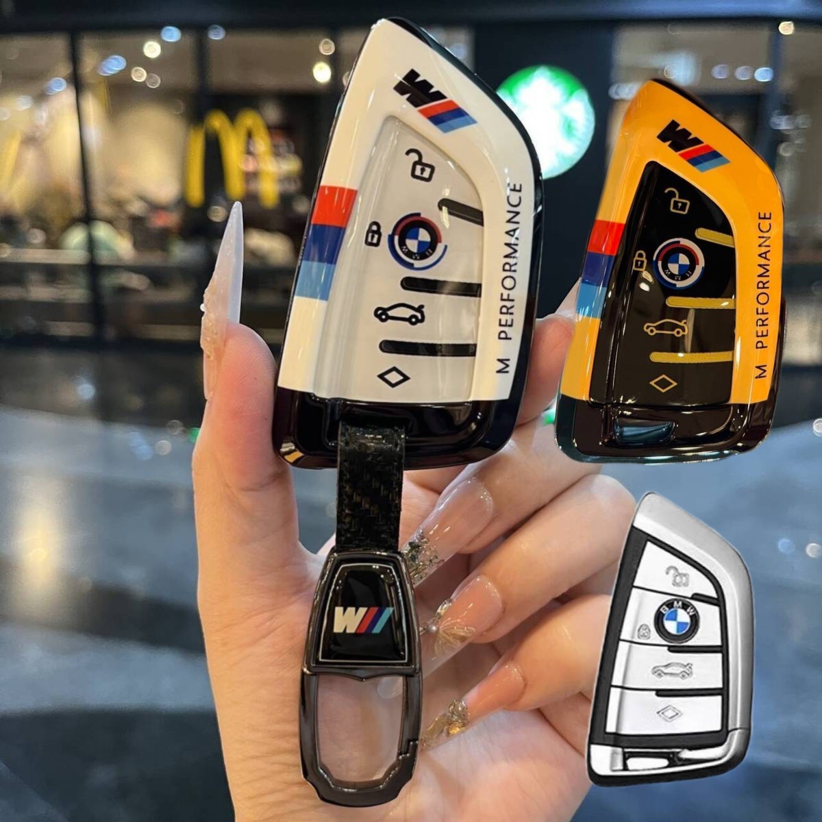 Car Key Fob Case Cover Shell for BMW 3 5 6 7 X3 X5 M4 M5 X3 530 650 i3