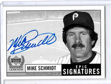 MIKE SCHMIDT 1999 UD CENTURY LEGENDS EPIC SIGNATURES CERTIFIED AUTOGRAPH
