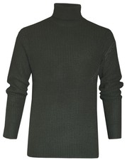 Roll Neck Pullover Top Knitted Turtle Funnel Neck Plain Jumper Sweater Ex Store