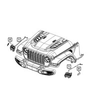 Genuine Mopar Park And Turn Signal Lamp Right 68307244AH