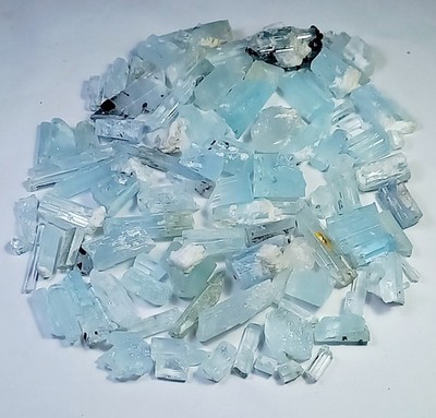 WoW Stunning lot of 235g gemmy  Aquamarine Crystals @shigar