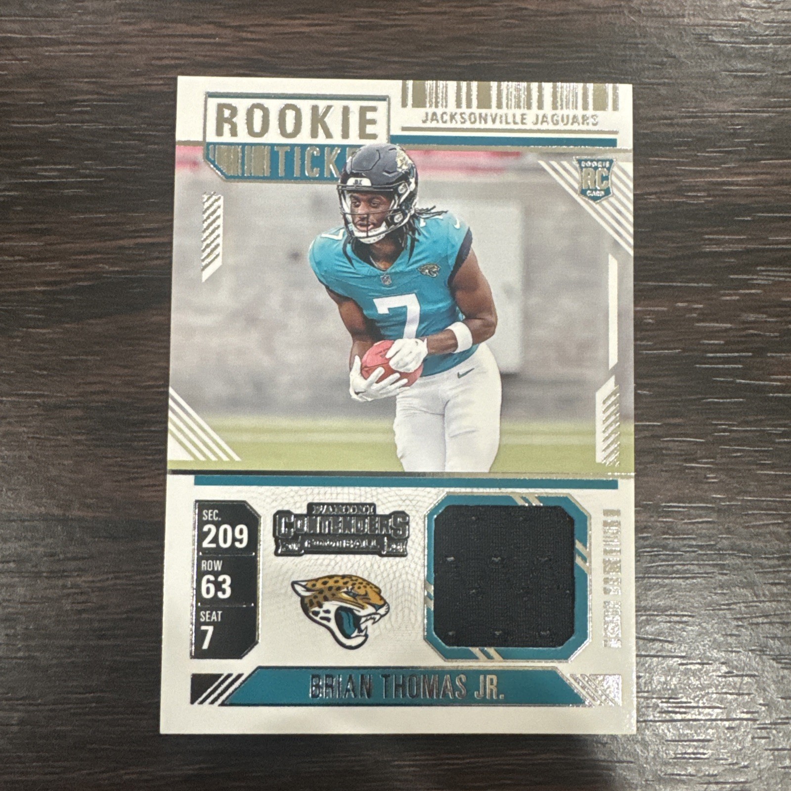 2024 Panini Contenders Optic Rookie Ticket Brian Thomas Jr. #65 (RC)