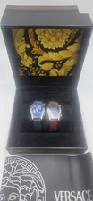 Vintage Rare Gianni Versace Dual Time Watch S...