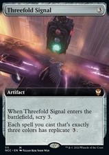 Magic/MTG Threefold Signal XNCC-111 Mythic Englisch Light Played