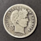 1905 O Barber Dime 10c Liberty Head Circulated Silver US Coin