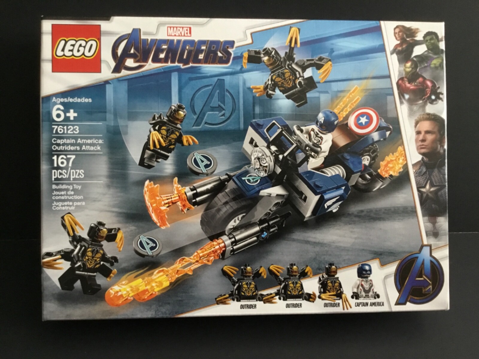 lego avengers captain america outriders attack
