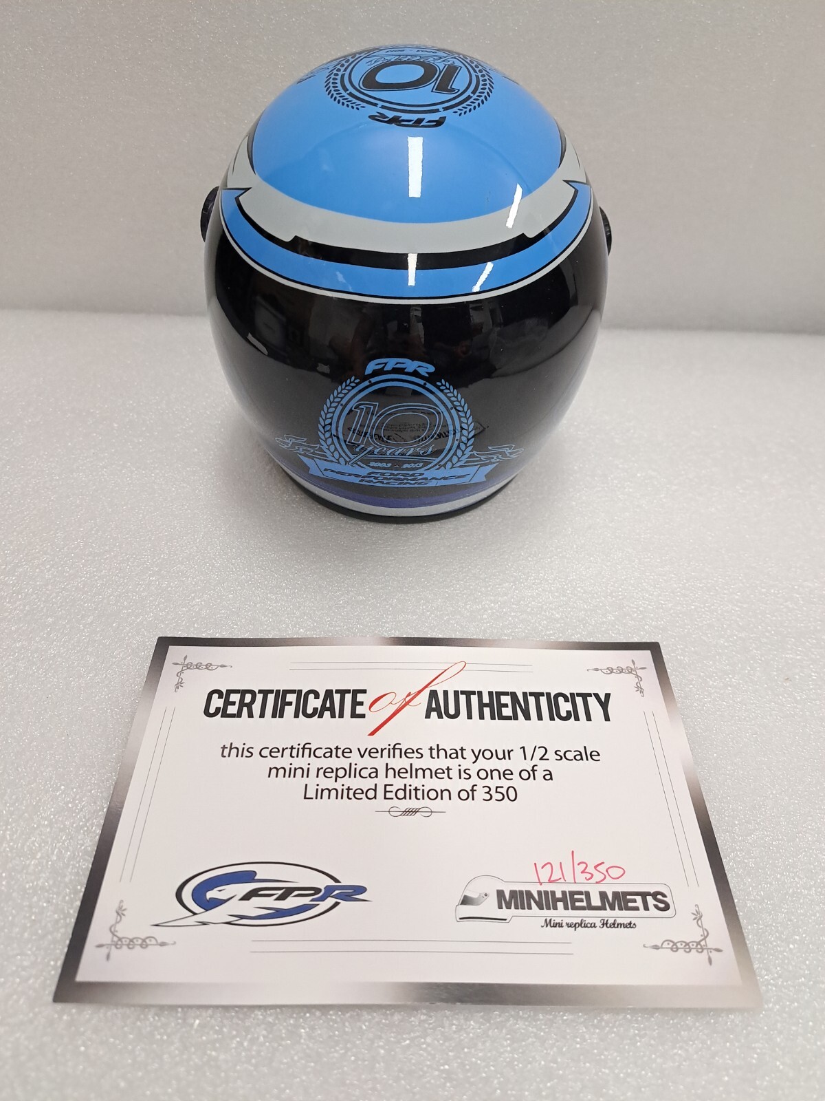 1/2 scale 2013 10 Years Ford Performance Racing Mini helmet eBay