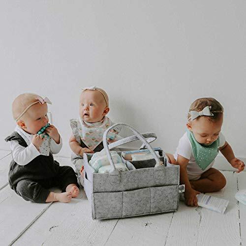 Parker Baby Diaper Caddy - Nursery Storage Bin and Car Organizer for Diapers ...
