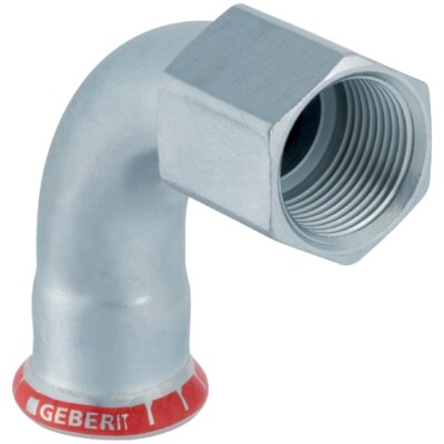 GE Mapress C-Stahl Übergangsbogen 90Gr mit IG d35-Rp1 1/4 verzinkt