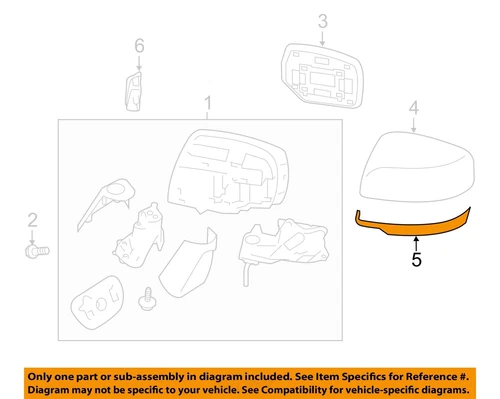 SUBARU OEM 17-23 Ascent Front Door Outside Mirrors-Lower Cover 91054FL21A