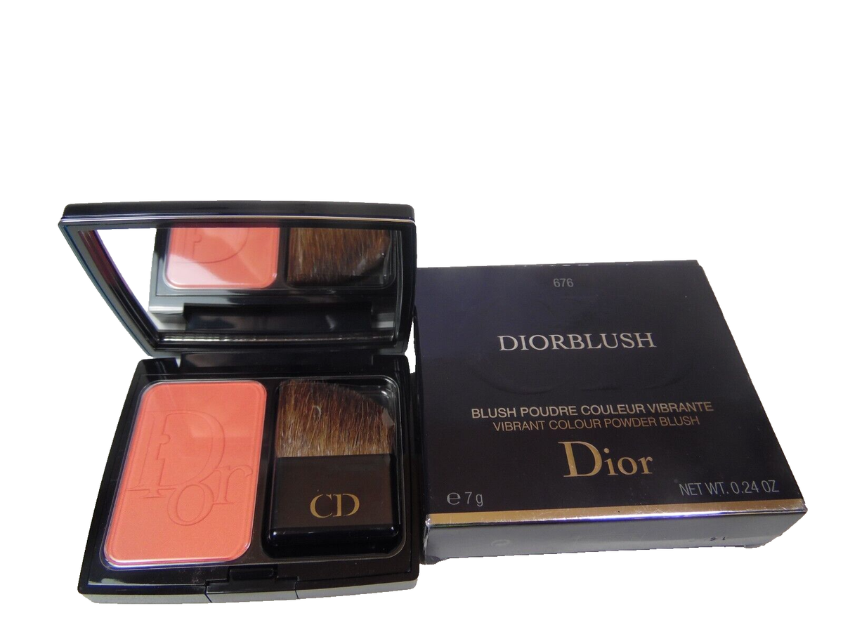 Christian Dior Vibrant Color Powder Blush 676 Coral Cruise 0.24 oz