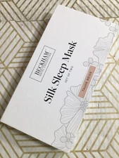 Beckham Hotel Collection Silk Sleep Mask 2 Pk, 100% Mulberry Silk, Taupe Beige