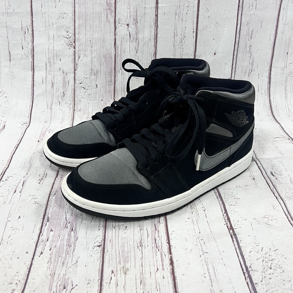 Nike Air Jordan 1 Mid SE Nylon * Black /Grey 852542-012 Men  display picture 3