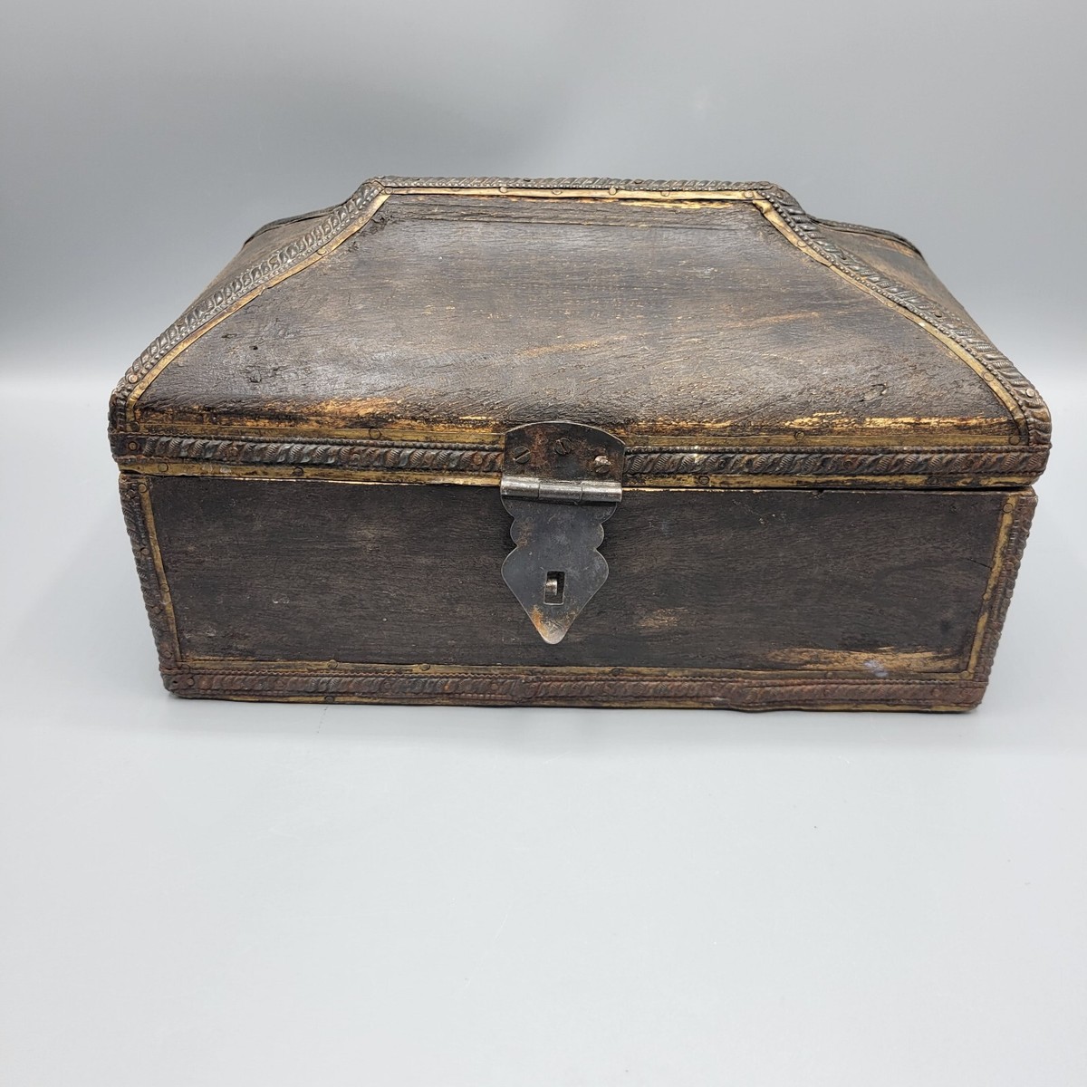 1900's木製フランスアンティークヴィンテージBOX フランス 1900年代 裁縫 木箱 ソーイングボックス アンティーク