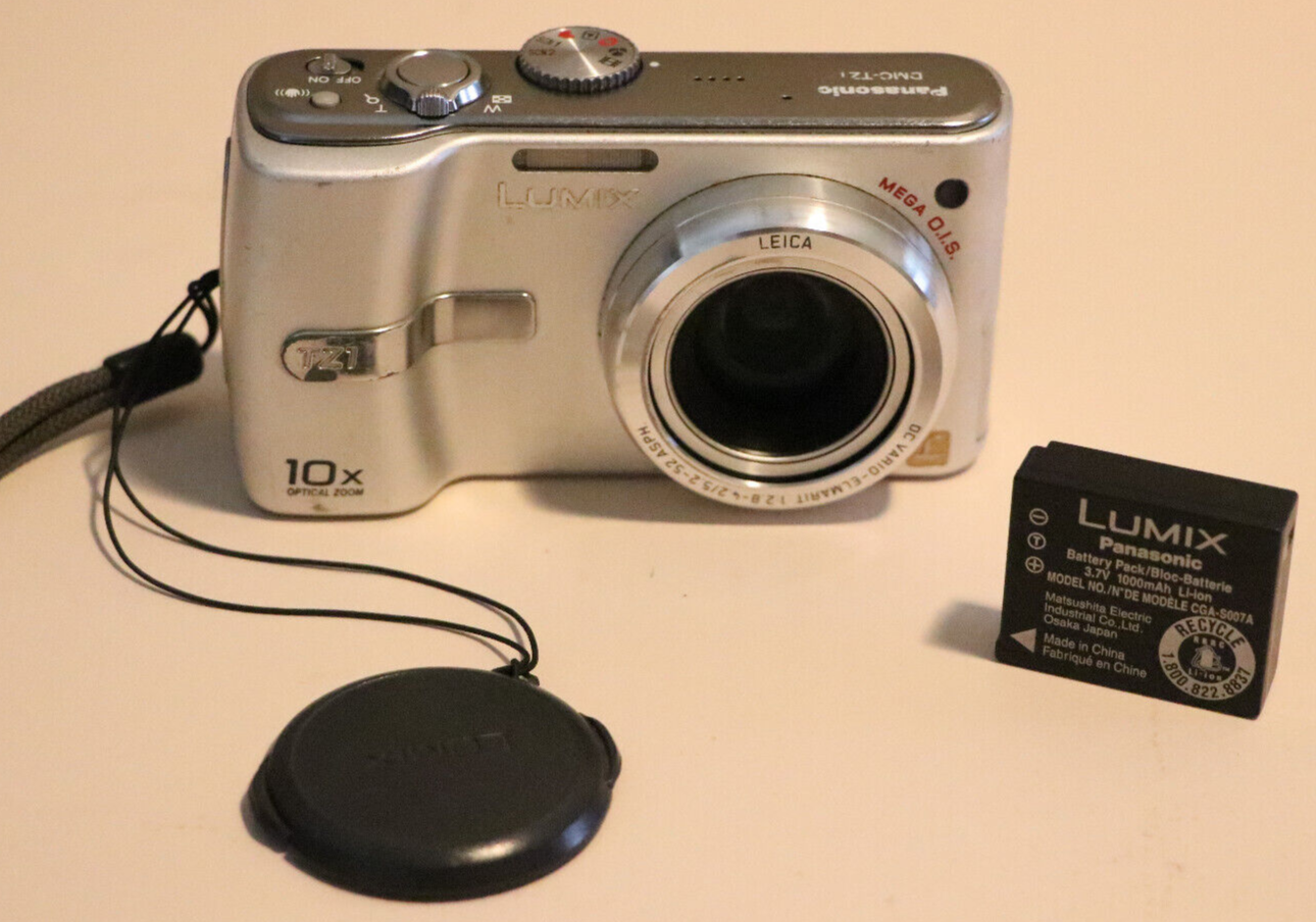 Panasonic LUMIX DMC-TZ1 Digital Camera 10x Optical Zoom