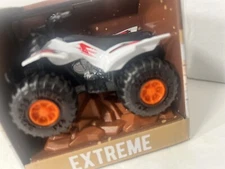 Turbo Wheels ATV, Die-cast Metal & Plastic Extreme 4-Wheeler Sports, White 3.5”
