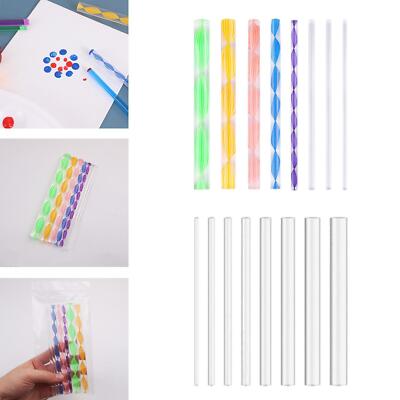8x Acryl Stäbe Mandala Punkte Werkzeuge für DIY Handwerk Ton Werkzeug Stein Zeichnen
