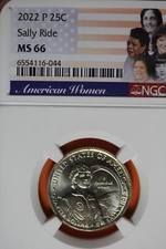 2022 P NGC MS66 25C SALLY RIDE QUARTER #B43034