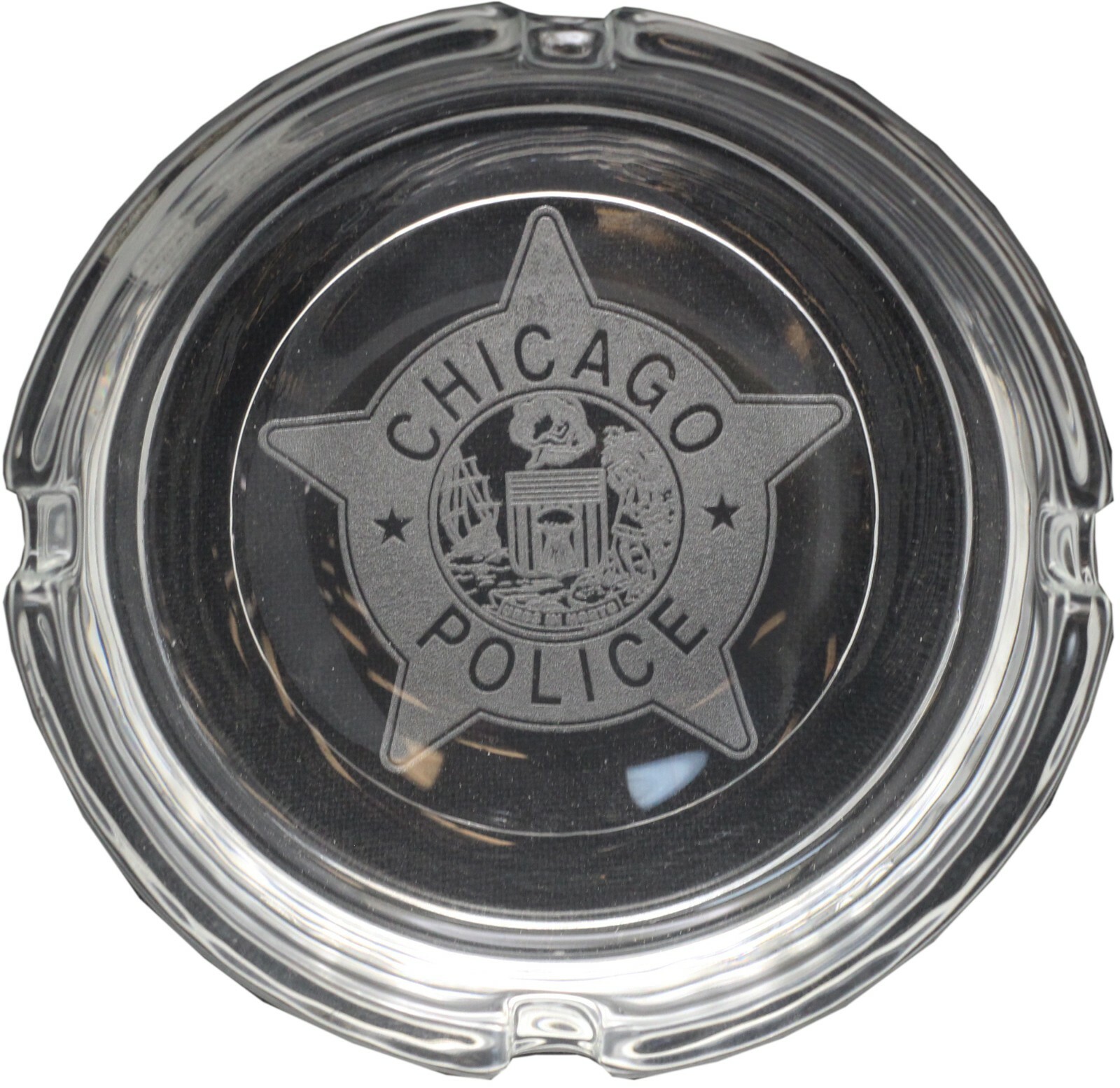 Chicago Police Star Ash Tray