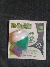 Sir Duncan Spin Top, No. 1313, Green, Duncan, NIB, NOS, Vintage
