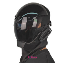 Halloween Cypunk Cosplay Helmet Full Face PC Mask Unisex Party Prop Gift