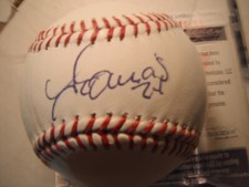 Yasmany Tomas Autographed Manfred ball JSA authentication Arizona Diamondbacks