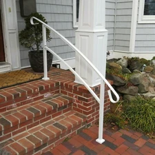 Railing Now Canyon Transitional Handrail. WHITE *NEW* Fits up to 5 steps