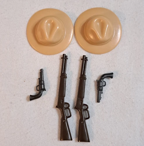 Vtg Lot of 6 Playmobil Western Replacement Items