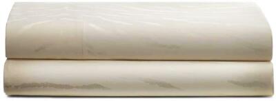 Ralph Lauren Olivia Mirada Sheen Tiger Stripe Cream QUEEN Flat Sheet NIP $145