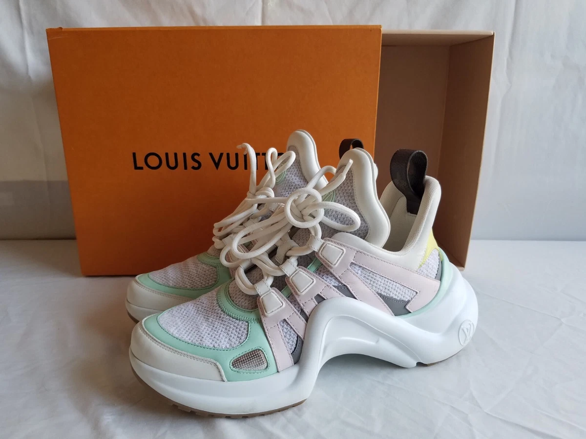 Rare Cotton Candy Louis Vuitton Womens Archlight Sneakers Made in Italy 39  US 8