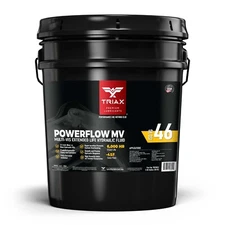 TRIAX Powerflow MV 46 - Multi-Viscosity Hydraulic Oil (5 Gallon Pail)