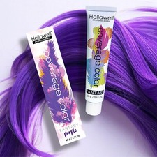 Hellawell Professional Hair Dye. Coverage Color Fantasy - Purple 2.11oz