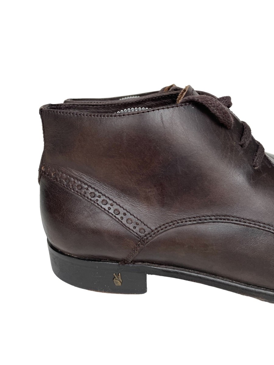 John Varvatos USA Brown Leather Wingtip Dress Ankle Boot Size 9.5M John Varvatos USA Brown Leather Wingtip Dress Ankle Boot  main image 3