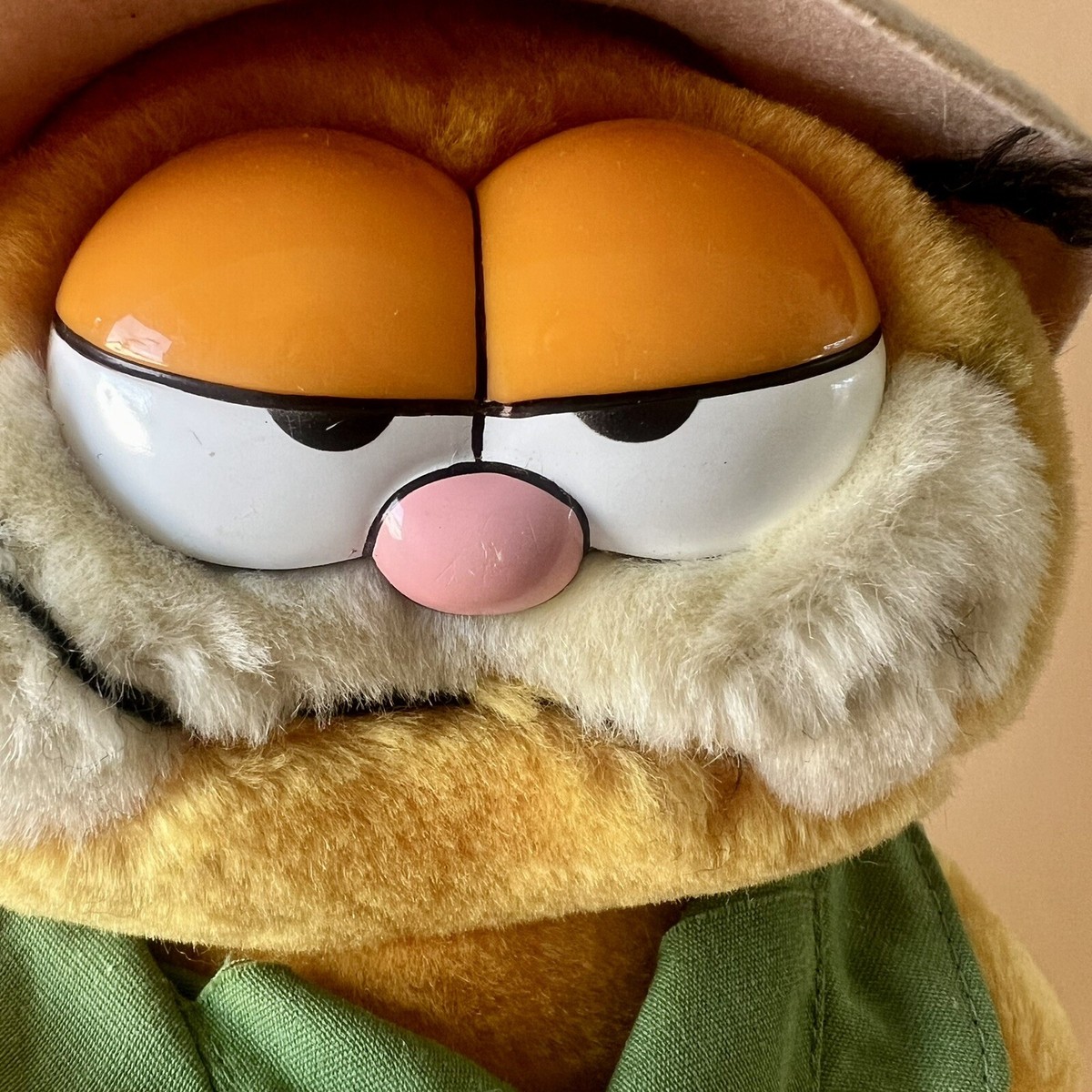 Peluche Garfield 25 Cm – Tenue Léopard – Ancienne – Doudou Chat