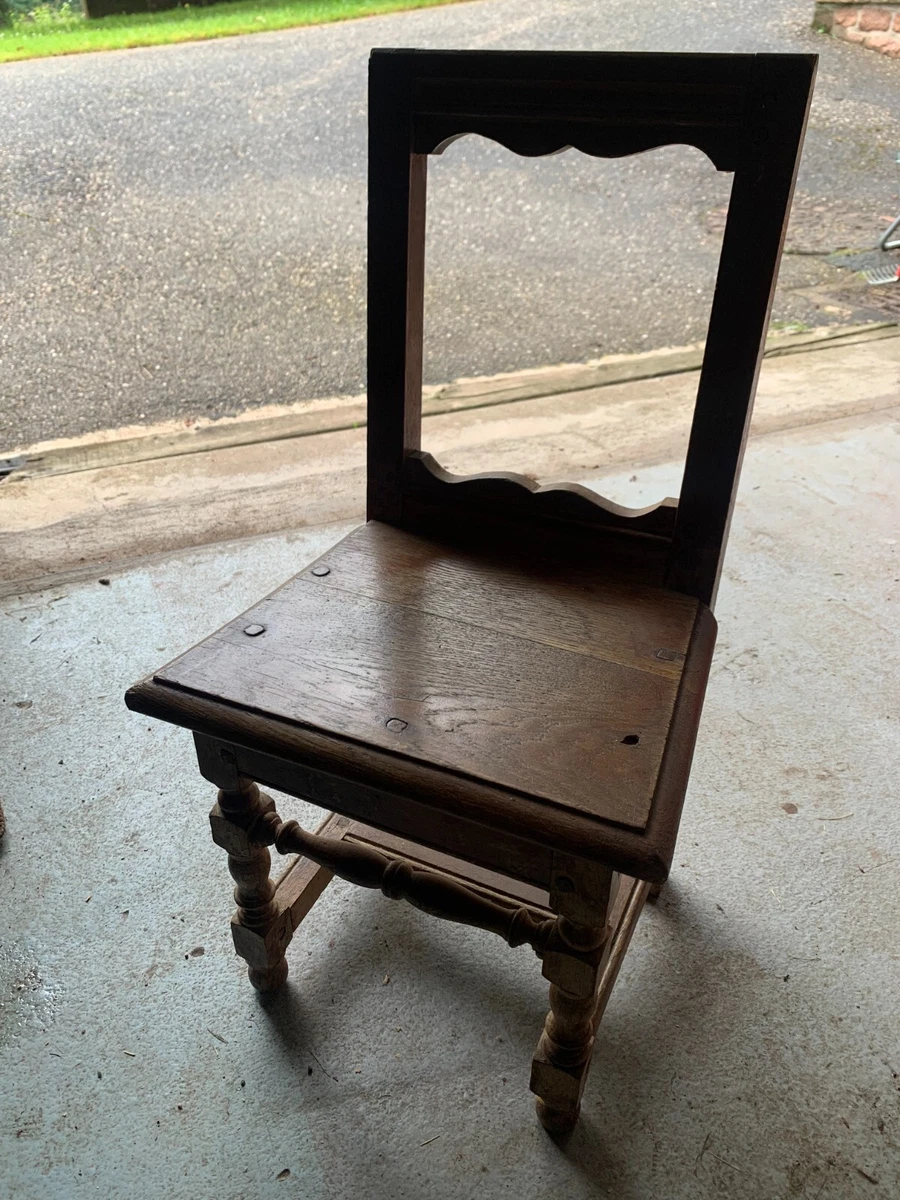 ANCIENNE PETITE CHAISE Enfant en Bois et Paille Vintage EUR 15,00