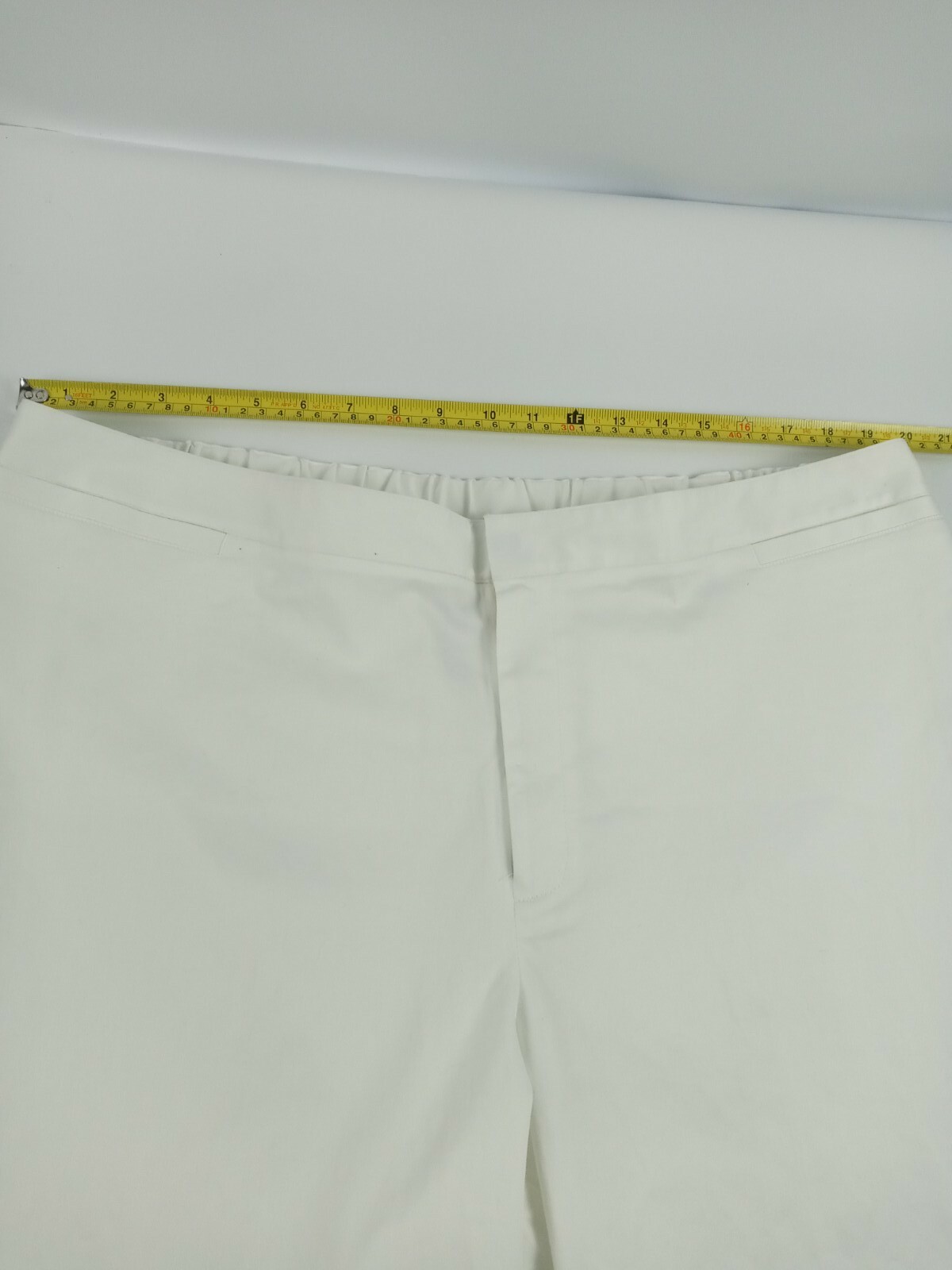 Catherines Capri Pants Women Size 22W White Stretch W… Gem