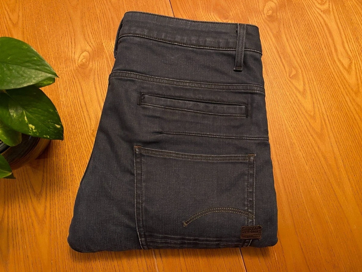 G-Star Raw D-STAQ 3D Slim Stretch Italian Fab 5-Pkt Jeans 30 X 30 (31 X 27) NWOT