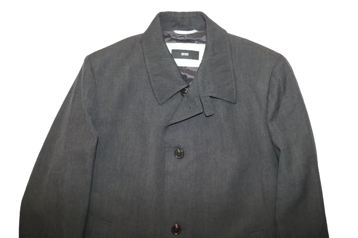 Hugo boss sale virgin wool coat