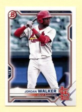 2021 Bowman Draft Jordan Walker Base card #BD-187 St. Louis Cardinals Prospect