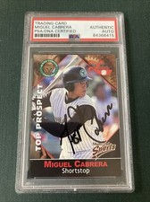 MIGUEL CABRERA 2001 TOP PROSPECT autographed PSA/DNA AUTHENTIC AUTO certified