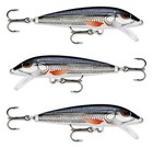 3 NIB Rapala Original Floating F05 SH Trout Pike Bass Panfish Trolling Lures