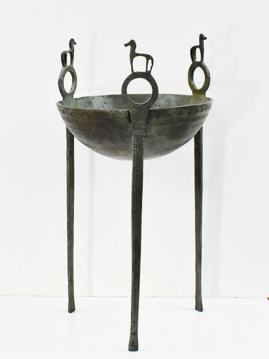 Pure Bronze Tripod with Horses - Homer Winner Prize - Apollo Delphi Oracle  | eBay