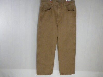 B Sides Jeans Plein High Straight Carob Dye Brown Denim Earthy Womens 32 USA NWT