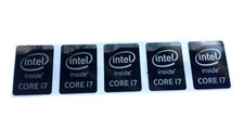 5 PCS Sticker for CORE i7 inside Black Logo Decal Haswell Case Badge 15.5 x 21mm
