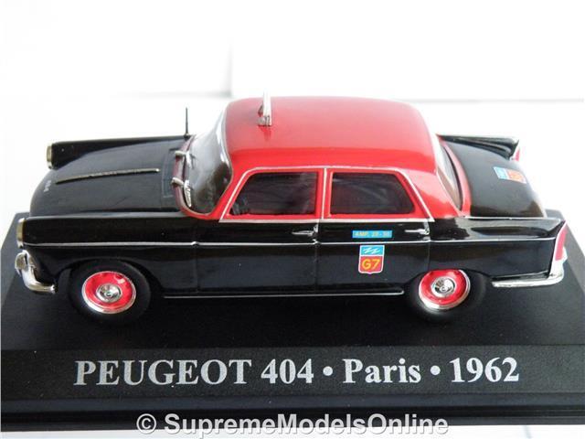 Peugeot 404 TAXI PARIS 1962 coche modelo escala 1//43RD Rojo//Negro ejemplo T3412Z =